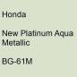 Preview: Honda, New Platinum Aqua Metallic, BG-61M.